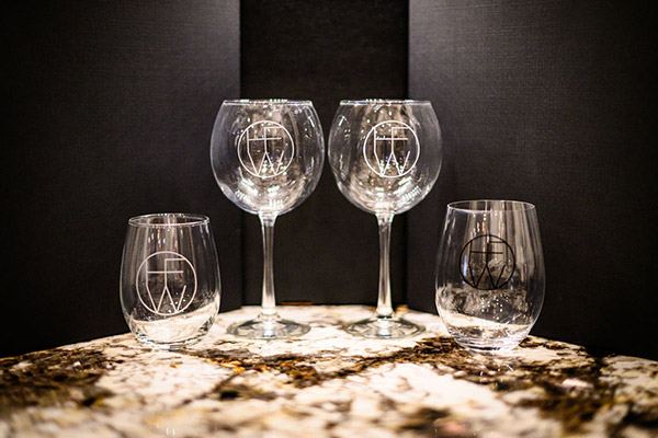 HFW Riedel Wine Glass - Black Logo